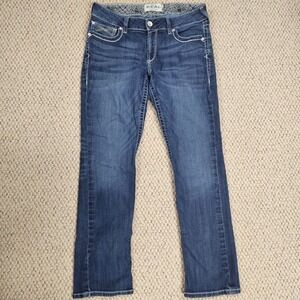 Ariat Womens Jeans 32R Dresden Ivy Straight Cowgirl Western Country